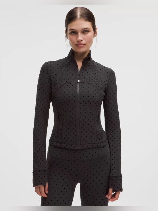 lululemon athletica Pants - Lululemon set Black Polka Dot Lightweight Jacket and leggings s m l align Canada